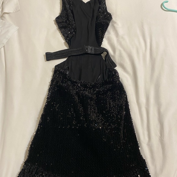 Olivaceous sequin black dress - Picture 2 of 4